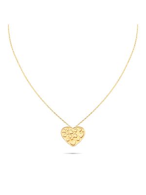 Buy Maverick Stylish N Trendy Metal Red Heart Pendant and Chain; Gorgeous  Chain Locket Jewellery for Your Loved Ones; Cute Necklace Gift On Valentine  Birthday Anniversary for Women Girls Kids (Gold) at