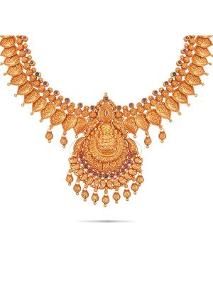 Fascinating Gold Fancy Necklace-hover