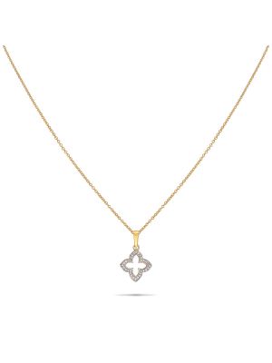 Stylish Diamond Pendant and Chain-hover