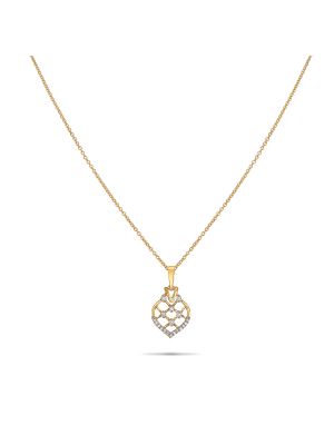 Stylish Diamond Pendant and Chain-hover