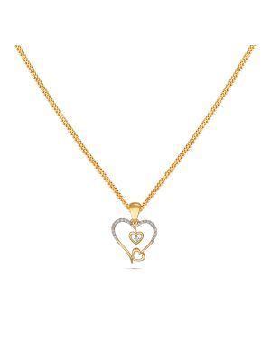 Diamond Heart Pendant-hover