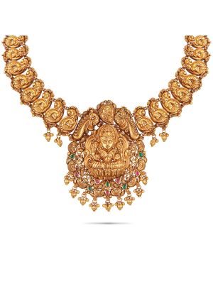 Gorgeous Nagas Antique Temple Necklace-hover