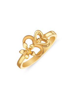 Romantic Gold Heart Ring-hover