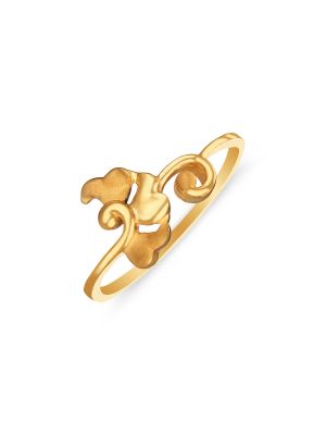Gorgeous Floral Gold Ring-hover
