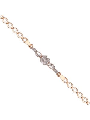 Stunning Floral Diamond Bracelet-hover