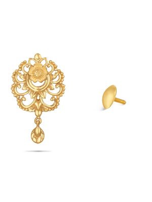Gold Flower Earring-hover