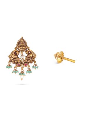 Gold Polki Earring-hover