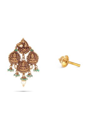 Gold Polki Earring-hover