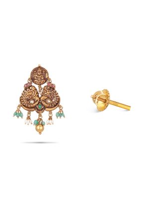 Gold Polki Earring-hover