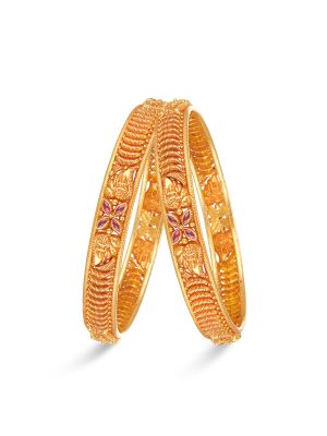 Enticing Gold Bangle-hover