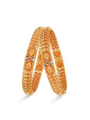 Enticing Gold Bangle-hover