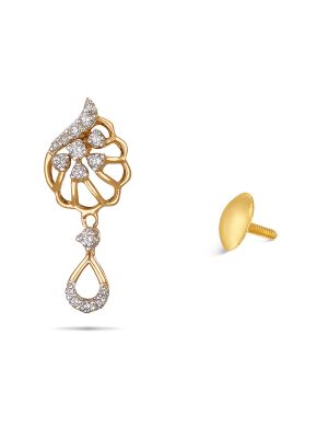 Floral Diamond Earring-hover