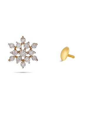 Floral Diamond Earring-hover