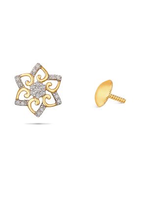 Floral Diamond Earring-hover