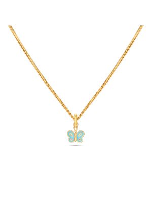 Butterfly Kids Gold Pendant-hover