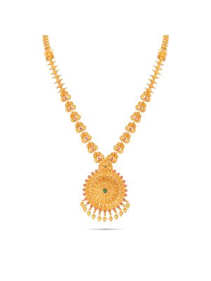Enchanting Floral Gold Malai-hover
