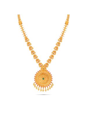 Enchanting Floral Gold Malai-hover