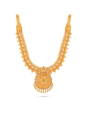 Enchanting Floral Gold Malai-hover