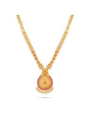 Enchanting Floral Gold Haram-hover