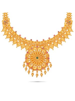 Enchanting Antique Gold Necklace-hover