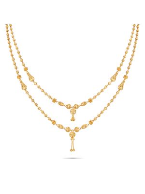 Latest Magic Balls Gold Necklace-hover