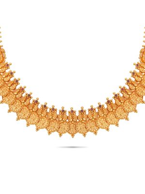Trendy Floral Gold Necklace-hover