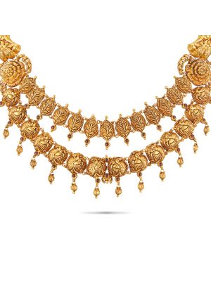 Stunning Nagas Gold Necklace-hover