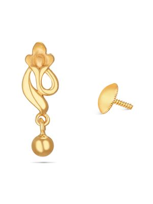 Gold Flower Earring-hover