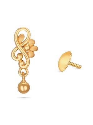 Elegant Gold Flower Earring-hover