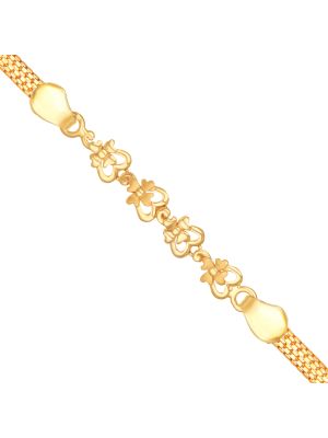 Elegant Flower Design Gold Bracelet-hover