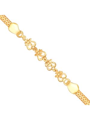 Elegant Flower Design Gold Bracelet-hover