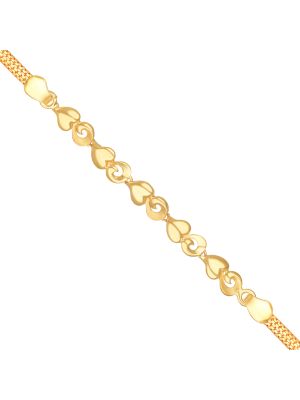 Heart Design Gold Bracelet-hover