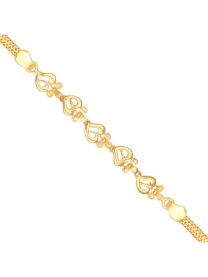 Fascinating Flower Design Gold Bracelet-hover