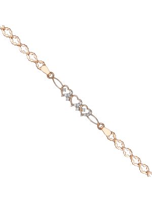 Elegant Diamond Heart Bracelet-hover
