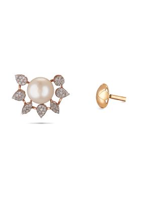 Gorgeous Floral Diamond Earring-hover