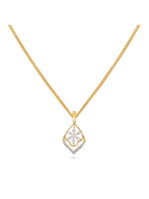 Floral Diamond Pendant-hover