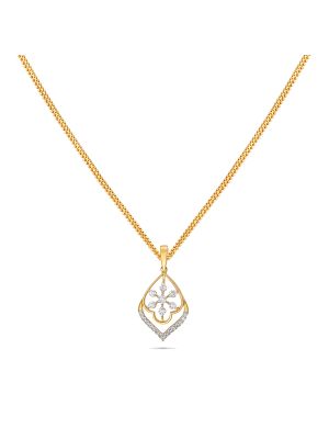 Floral Diamond Pendant-hover