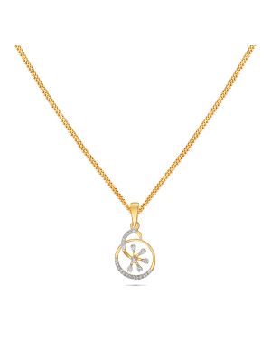 Gorgeous Floral Diamond Pendant-hover
