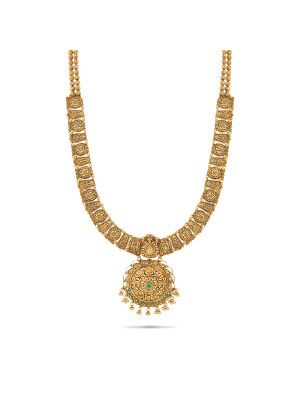 Enchanting Floral Gold Haram-hover
