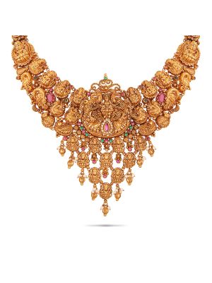 Mesmerising Nagas Gold Necklace-hover
