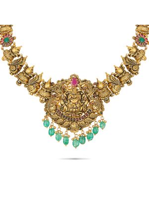 Stunning Gold Antique Necklace-hover