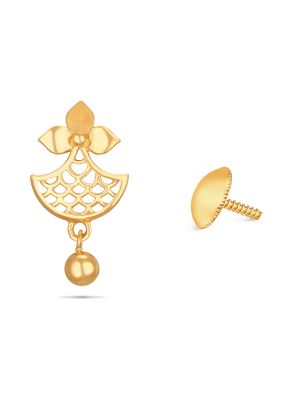 Gold Flower Earring-hover