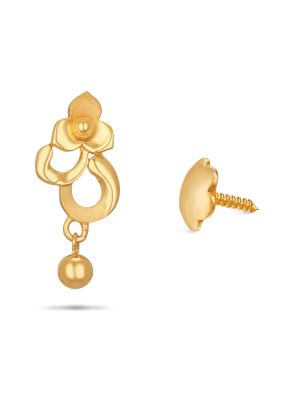 Gold Flower Earring-hover