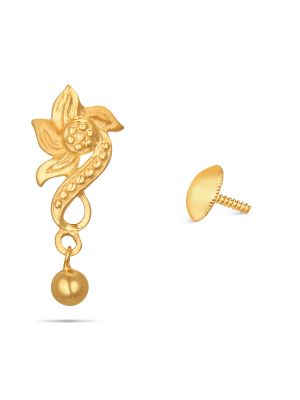 Enchanting Floral Gold Earring-hover