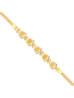 Stunning Flower Gold Bracelet-hover