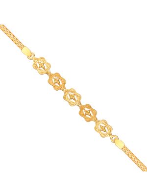 Brass Baby Gold Plated Black Beads Nazariya, Daily Wear, Jewellery Type:  Hand Bracelets