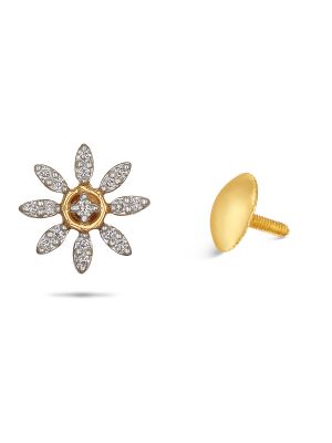 Flower Diamond Earring-hover
