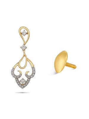 Elegant Diamond Drop Earring-hover