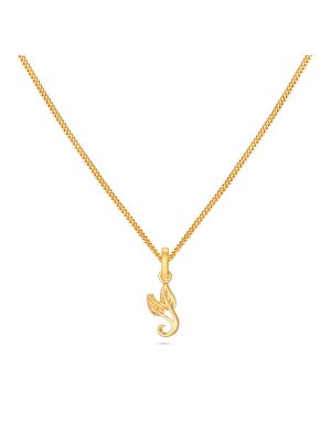 Leaf Gold Kids Pendant-hover