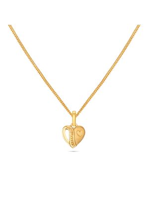 Kids Heart Gold Pendant-hover